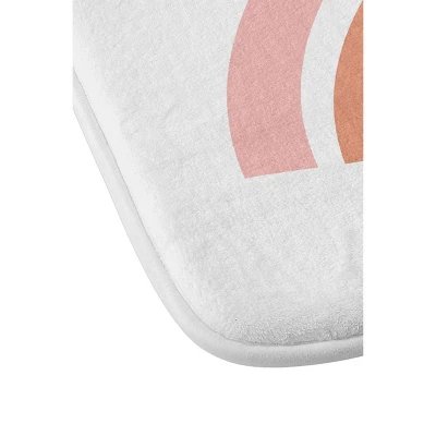 June Journal Minimalist Geometric Rainbow Memory Foam Bath Mat - Deny Designs 2 June Journal Minimalist Geometric Rainbow Memory Foam Bath Mat - Deny Designs - Image 2
