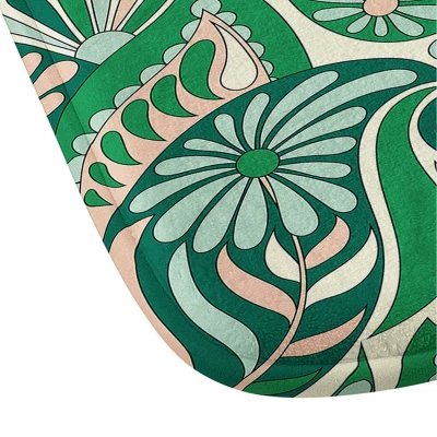 34"x21" Jenean Morrison Mirror Image Memory Foam Bath Mat Green - Deny Designs 2 34"x21" Jenean Morrison Mirror Image Memory Foam Bath Mat Green - Deny Designs - Image 2