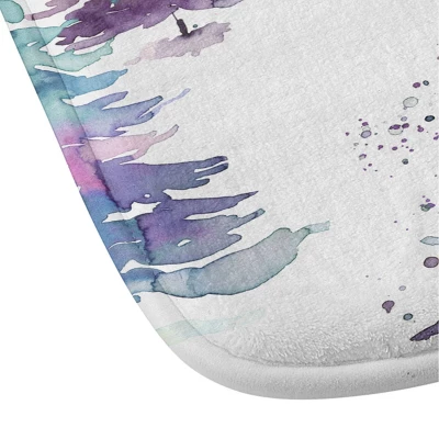 Ninola Design Deer And Trees Forest Pastel Memory Foam Bath Mat - Deny Designs 2 Ninola Design Deer And Trees Forest Pastel Memory Foam Bath Mat - Deny Designs - Image 2