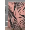 Anita & Bella Art Palm Leaves Dream Shower Curtain Black - Deny Designs