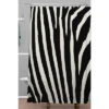 Natalie Baca Zebra Striped Shower Curtain Black/White - Deny Designs