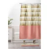 Georgiana Paraschiv Triangles Shower Curtain Gold Shimmer - Deny Designs