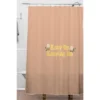 Camille Allen Keep On Keeping On Shower Curtain Pink - Deny Designs