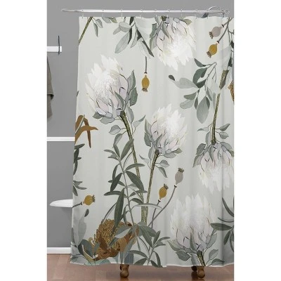 Iveta Abolina Helaine Shower Curtain Gray - Deny Designs 1 Iveta Abolina Helaine Shower Curtain Gray - Deny Designs