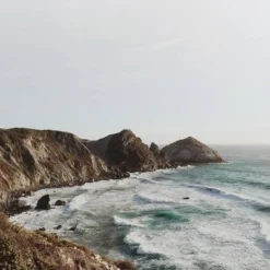 Almost Makes Perfect Big Sur Shower Curtain Blue - Deny Designs -Deny Designs Sales GUEST 0b45d3ff 8ac8 40c4 ab15 04af9835f686