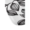 Julia Da Rocha Leaves Memory Foam Bath Mat Black/White - Deny Designs