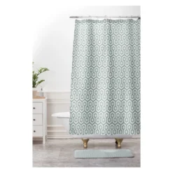 Caroline Okun Icicle Mini Bath Rugs And Mats Gray 24" X 36" - Deny Designs