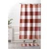 36"x24" Lisa Argyropoulos Harvest Plaid Terracotta Memory Foam Bath Mat Red - Deny Designs