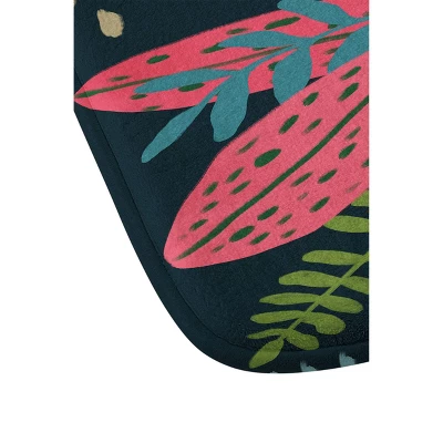 Avenie Jungle Cats Bath Mat Blue - Deny Designs 2 Avenie Jungle Cats Bath Mat Blue - Deny Designs - Image 2