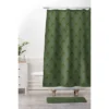 36"x24" Caroline Okun Mossy Green Bulbs Memory Foam Bath Mat Green - Deny Designs