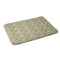 Bohemian Walk Memory Foam Bath Mat Beige - Deny Designs
