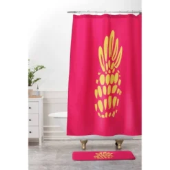 Allyson Johnson Pineapple Bath Rugs And Mats Pink 24" X 36" - Deny Designs -Deny Designs Sales GUEST 27061aa0 00e1 40f0 a534 169ccaebd09d