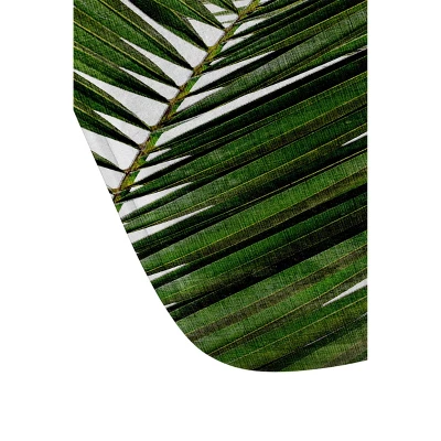 Orara Studio Palm Leaf Memory Foam Bath Mat Green - Deny Designs 1 Orara Studio Palm Leaf Memory Foam Bath Mat Green - Deny Designs