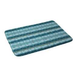 Caroline Okun Baby Teeth Memory Foam Bath Mat Blue - Deny Designs