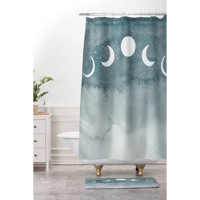 Hello Twiggs Cosmos Memory Foam Bath Mat Blue - Deny Designs 2 Hello Twiggs Cosmos Memory Foam Bath Mat Blue - Deny Designs - Image 2