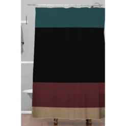 Color Poems Contemporary Color Block Shower Curtain - Deny Designs