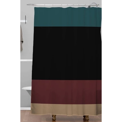 Color Poems Contemporary Color Block Shower Curtain - Deny Designs 1 Color Poems Contemporary Color Block Shower Curtain - Deny Designs