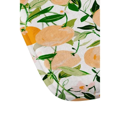 Spring Clementines Memory Foam Bath Mat - Deny Designs 2 Spring Clementines Memory Foam Bath Mat - Deny Designs - Image 2