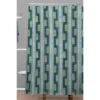 Schatzi Brown Crowley Striped Shower Curtain Green - Deny Designs