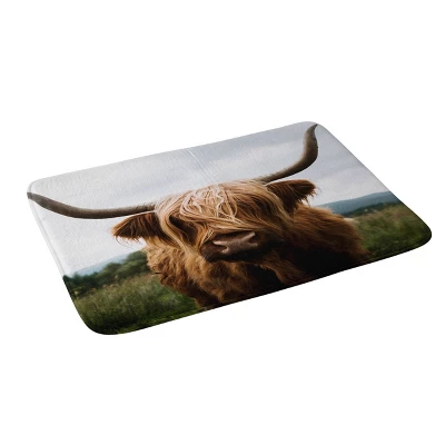 Scottish Highland Cattle Memory Foam Bath Mat - Deny Designs 1 Scottish Highland Cattle Memory Foam Bath Mat - Deny Designs