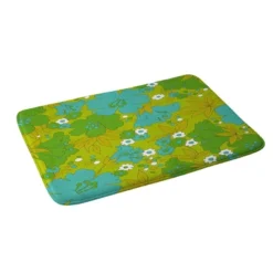 34"x21" Eyestigmatic Design Retro Memory Foam Bath Mat Blue - Deny Designs