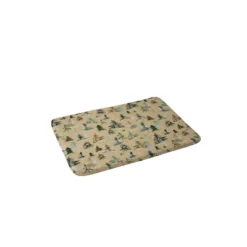 Ninola Design Watercolor Pine Spruces Christmas Memory Foam Bath Mat - Deny Designs -Deny Designs Sales GUEST 36fab6cd 5f8d 4a04 83b2 2e2988d65d2c
