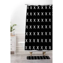 Kelly Haines X Pattern Bath Rugs And Mats Black 24" X 36" - Deny Designs -Deny Designs Sales GUEST 3e229cda 59bf 434a b12b df285104cba1