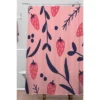 Jenny Chang-Rodriguez Strawberries Shower Curtain Pink - Deny Designs
