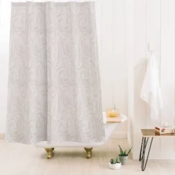 Holli Zollinger Kikka Neutral Shower Curtain White - Deny Designs -Deny Designs Sales GUEST 3fce32ee a597 41e4 ba89 faf543afbb25