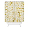 Angela Minca Yellow Watercolor Strokes Shower Curtain Pink - Deny Designs