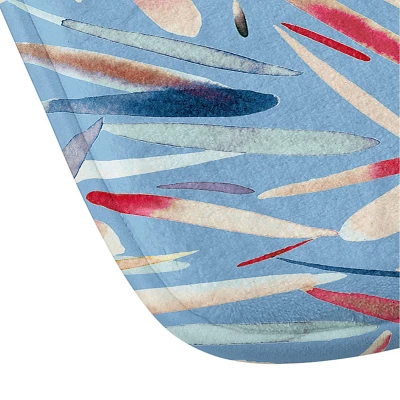 Ninola Design Rain Drops Memory Foam Bath Mat Blue - Deny Designs 2 Ninola Design Rain Drops Memory Foam Bath Mat Blue - Deny Designs - Image 2