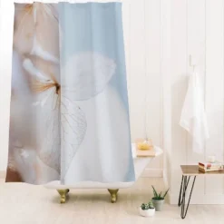 Hello Twiggs Pastel Dry Hydrangea Shower Curtain White - Deny Designs -Deny Designs Sales GUEST 48346e1b f8e0 4f3c 83f0 4cb026f67c5c