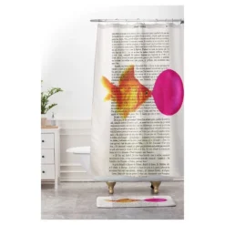 Coco De Paris Goldfish With Bubblegum Cushion Bath Mat (36"x24") Orange - Deny Designs -Deny Designs Sales GUEST 4b85b5a3 bf6f 4393 aea2 53dfd51a9e99