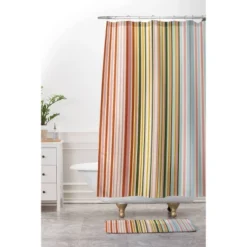 Magical Stripes Memory Foam Bath Mat - Deny Designs