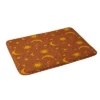 Vintage Star And Sun Memory Foam Bath Mat Rust - Deny Designs