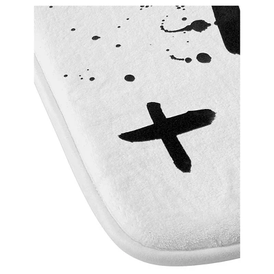 Kal Barteski Superheroes Cushion Bath Mat Black - Deny Designs 2 Kal Barteski Superheroes Cushion Bath Mat Black - Deny Designs - Image 2