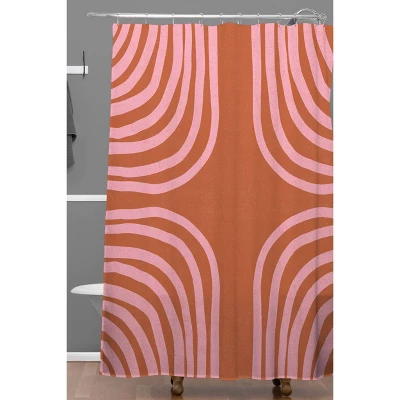Sunshine Canteen Sahara Shower Curtain Pink- Deny Designs 1 Sunshine Canteen Sahara Shower Curtain Pink- Deny Designs