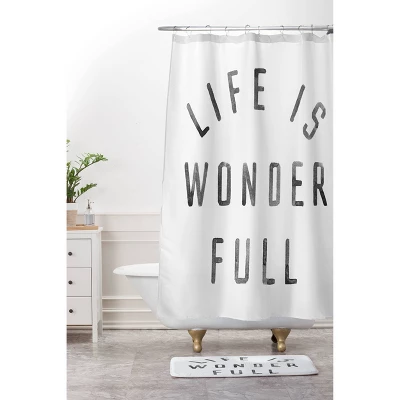 'Life Is Wonderful' Memory Foam Bath Mat - Deny Designs 1 'Life Is Wonderful' Memory Foam Bath Mat - Deny Designs