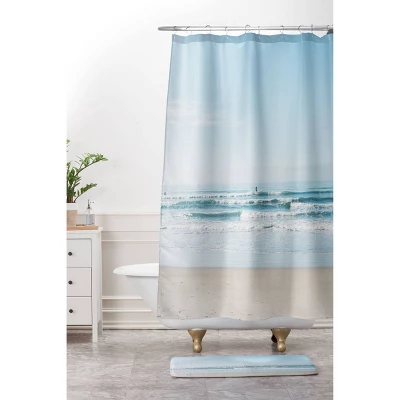 Bethany Young Photography California Surfing Shower Curtain Blue - Deny Designs 2 Bethany Young Photography California Surfing Shower Curtain Blue - Deny Designs - Image 2