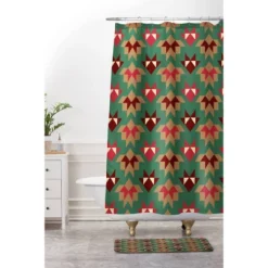 36"x24" Gabriela Fuente Astra Memory Foam Bath Mat Green - Deny Designs