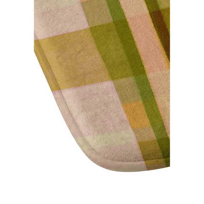 Alisa Galitsyna Colorful Plaid I Bath Mat Pink - Deny Designs 2 Alisa Galitsyna Colorful Plaid I Bath Mat Pink - Deny Designs - Image 2