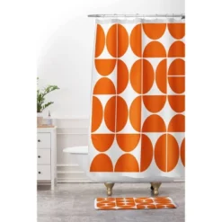 The Old Art Studio Mid Century Modern Memory Foam Bath Mat Orange - Deny Designs -Deny Designs Sales GUEST 5d183784 3fa1 4006 822d 10a2a3554001