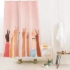 Nadja Peace Heavy Shower Curtain - Deny Designs