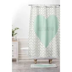 Allyson Johnson Hello Beautiful Heart Cushion Bath Mat Mint - Deny Designs -Deny Designs Sales GUEST 5eb5a0fe 24dc 4299 977f 8384650b767c