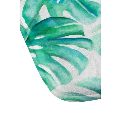 Jacqueline Maldonado Paradise Palms Bath Rugs And Mats Green 24" X 36" - Deny Designs 2 Jacqueline Maldonado Paradise Palms Bath Rugs And Mats Green 24" X 36" - Deny Designs - Image 2