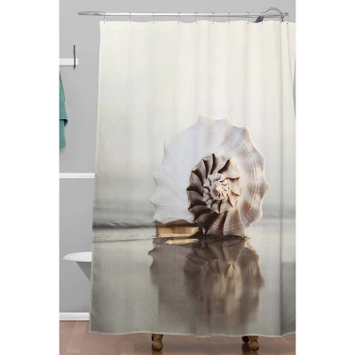 Bree Madden Seashell Shower Curtain Beige - Deny Designs 1 Bree Madden Seashell Shower Curtain Beige - Deny Designs