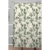 Olive Bloom Shower Curtain Green - Deny Designs