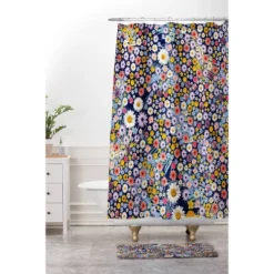 Iveta Abolina Flower Power Memory Foam Bath Mat - Deny Designs -Deny Designs Sales GUEST 6622406e 47a5 4d73 8a7a 62e02dec8ab5