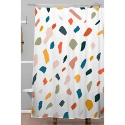 83 Oranges Terrazzo Love Shower Curtain - Deny Designs