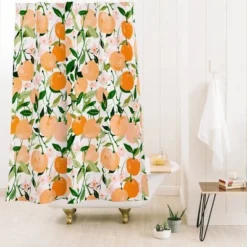 Spring Clementines Shower Curtain - Deny Designs